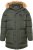 JP1880 Quilted Parka Lightweight and Warm with Faux Fur Hood Dark Green - Jackor - Stora jackor - 2XL-12XL