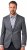 JP1880 Jacket Business Donegal Graphite Grey - Jackor - Stora jackor - 2XL-12XL