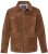 JP1880 Leather Jacket Genuine Cowhide Brown - Jackor - Stora jackor - 2XL-12XL