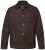 JP1880 Leather Jacket Goat Suede Shirt Collar Dark Brown - Jackor - Stora jackor - 2XL-12XL