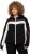 Ulla Popken HYPRAR Chevron Stripe Triple Function Quilted Fully Lined Ski Jacket Black - Jackor - 