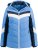 Ulla Popken HYPRAR Chevron Stripe Triple Function Quilted Fully Lined Ski Jacket Pastel Petrol - Jackor - 