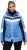 Ulla Popken HYPRAR Chevron Stripe Triple Function Quilted Fully Lined Ski Jacket Pastel Petrol - Jackor - 
