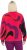 Ulla Popken Abstract Print Zip Fleece Jacket Pink Berry - Jackor - 