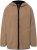 Ulla Popken Long Sleeve Hooded Teddy Jacket Putty - Jackor - 