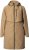 Ulla Popken Hooded with Zippered Pockets and Zippered Side Slits Jacket Mocha - Jackor - 