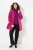 Ulla Popken HYPRAR Mixed Texture Water-Repellent Jacket Ruby - Jackor - Damjackor i stora storlekar