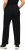 Ulla Popken Pull On Knit Straight Leg Pocket Pants Black - DAMKLÄDER 40-66 - 