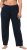 Ulla Popken Bootcut Elastic Waist Cotton French Terry Sport Pants Night Blue - Jeans & Byxor i Stora Storlekar – Plus Size - 