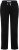Ulla Popken Side Stripe Adjustable Drawstring Waist Joggers Black - Jeans & Byxor i Stora Storlekar – Plus Size - 
