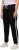 Ulla Popken Side Stripe Adjustable Drawstring Waist Joggers Black - Jeans & Byxor i Stora Storlekar – Plus Size - 