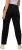 Ulla Popken Side Stripe Adjustable Drawstring Waist Joggers Black - Jeans & Byxor i Stora Storlekar – Plus Size - 