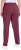 Ulla Popken Basic Drawstring Elastic Waist Cotton Blend Joggers Dark Berry - Jeans & Byxor i Stora Storlekar – Plus Size - 