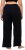 Ulla Popken Wide Leg Smocked Waist Knit Pants Black - Jeans & Byxor i Stora Storlekar – Plus Size - 