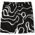 JP1880 Bermuda Shorts Soft Viscose All-over Print Black - Shorts - Stora shorts W40-W60