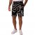 JP1880 Bermuda Shorts Soft Viscose All-over Print Black - Shorts - Stora shorts W40-W60