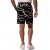 JP1880 Bermuda Shorts Soft Viscose All-over Print Black - Shorts - Stora shorts W40-W60