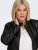 Only Carmakoma Robber Leather Jacket Black - Skinnjackor - 