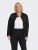 Only Carmakoma Robber Leather Jacket Black - Skinnjackor - 