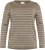 Kaffe Curve Linia Boatneck Pullover Morel Melange with Silver Lurex - Stickade tröjor - 