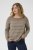 Kaffe Curve Linia Boatneck Pullover Morel Melange with Silver Lurex - Stickade tröjor - 