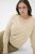 Kaffe Curve Lizzy Long Sleeve Pullover Feather Grey Melange - Stickade tröjor - 
