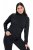 Ulla Popken Basic Long Sleeve Slim Fit Turtleneck Black - Collegetröjor & hoodies - Mjuka tröjor och hoodies i stora storlekar