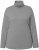 Ulla Popken Basic Long Sleeve Slim Fit Turtleneck Light Grey Melange - Collegetröjor & hoodies - 
