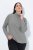 Ulla Popken Basic Long Sleeve Slim Fit Turtleneck Light Grey Melange - Collegetröjor & hoodies - Mjuka tröjor och hoodies i stora storlekar