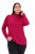 Ulla Popken Basic Long Sleeve Slim Fit Turtleneck Red - Collegetröjor & hoodies - Mjuka tröjor och hoodies i stora storlekar