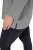Ulla Popken Back To Basics V-Neck Relaxed Fit Cotton Tee Light Grey Melange - T-shirts - T-shirts för kvinnor