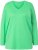 Ulla Popken Back To Basics V-Neck Relaxed Fit Cotton Tee Mint Green - T-shirts - 