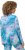 Ulla Popken Marble Ski Top with Gaiter Bright Turquoise - Tryckta T-shirts för dam i stora storlekar - 