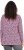 Ulla Popken Geometric Print 3/4 Sleeve Pleated Tee Raspberry - Tryckta T-shirts för dam i stora storlekar - 