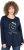 Ulla Popken Metallic Graphic Holiday Tee Navy - Tryckta T-shirts för dam i stora storlekar - 