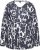 Ulla Popken Quick Drying Abstract Print Tee Black - Tryckta T-shirts för dam i stora storlekar - 