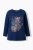 Ulla Popken Inverted Seam Long Sleeve Graphic Tee Ink Blue - T-shirts - 