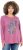 Ulla Popken Inverted Seam Long Sleeve Graphic Tee Dark Rose - Tryckta T-shirts för dam i stora storlekar - 