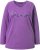 Ulla Popken Dream Rhinestone Lettering Long Sleeve Tee Light Plum - Tryckta T-shirts för dam i stora storlekar - 