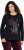 Ulla Popken Motivational Graphic Long Sleeve Tee Black - Tryckta T-shirts för dam i stora storlekar - 