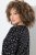 Ulla Popken Allover Printed Long Sleeve Tee Black - Tryckta T-shirts för dam i stora storlekar - Tryckta t-shirts för dam