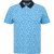 North Latitude Polo Pique Printed Turquoise - Pikétröjor - Stora pikétröjor - 2XL-8XL