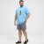 North Latitude T-Shirt Printed Turquoise - T-shirts - Stora T-shirts - 2XL-14XL