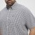 North Latitude Shirt Short Sleeve Checked Grey - Skjortor - Stora skjortor - 2XL-8XL