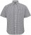North Latitude Shirt Short Sleeve Checked Grey - Skjortor - Stora skjortor - 2XL-8XL