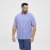 North Latitude Shirt Denim Printed Allover Blue - Skjortor - Stora skjortor - 2XL-8XL