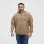 North Latitude Hoodie with Zipper Dark Sand - Tröjor & hoodies - Stora hoodies & tröjor - 2XL-14XL