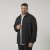 North Latitude 61106 Overshirt med Dragkedja i Kostymstil Svart - Jackor - Stora jackor - 2XL-12XL