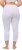 Ulla Popken Basic Stretch Knit Capris White - Jeans & Byxor i Stora Storlekar – Plus Size - 