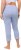 Ulla Popken Basic Stretch Knit Capris Blue - Jeans & Byxor i Stora Storlekar – Plus Size - 